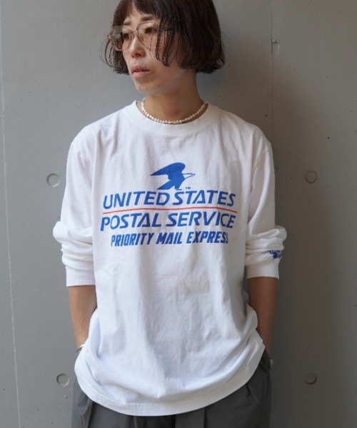 GOOD ROCK SPEED(グッドロックスピード)の「GOOD ROCK SPEED (グッドロックスピード) 別注USPS UNISEXロングTシャツ(Tシャツ/カットソー・レディース・ホワイト/ブラック・XL/L/M)」の7枚目の写真