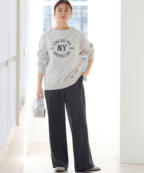 JOURNAL STANDARD relume（ジャーナルスタンダード　レリューム）の「《追加2》サテンベイカーパンツ（その他パンツ・レディース・ブラック系その他/カーキ/ベージュ・38/36）」の4枚目の写真