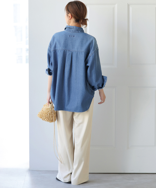 JOURNAL STANDARD relume（ジャーナルスタンダード　レリューム）の「《追加2》サテンベイカーパンツ（その他パンツ・レディース・ブラック系その他/カーキ/ベージュ・38/36）」の12枚目の写真