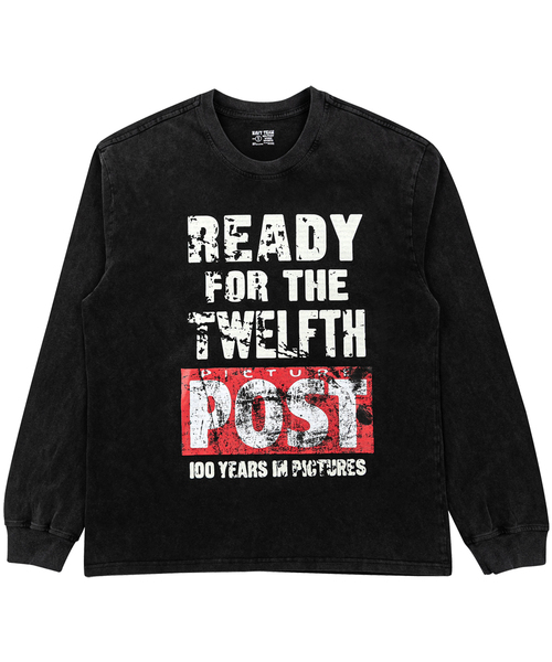 NAVYTEAM(ネイビーチーム)の「READY FOR THE TWELFTH ピグメントダイングロングTシャツ(Tシャツ/カットソー・レディース・ブラック・1/2/3)」の1枚目の写真