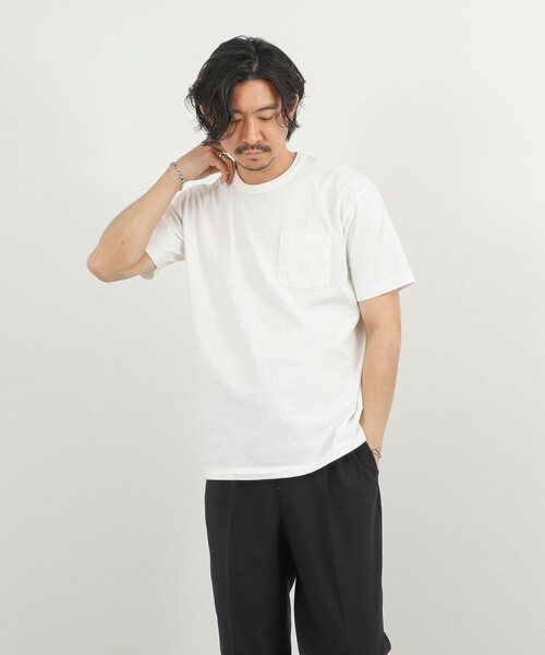 NOLLEY’S（ノーリーズ）の「別注 SLOWLY WAGON バックプリントTシャツ 26SS（Tシャツ/カットソー・メンズ・ミント/ホワイト/ライトグレー・S/M/L）」の12枚目の写真