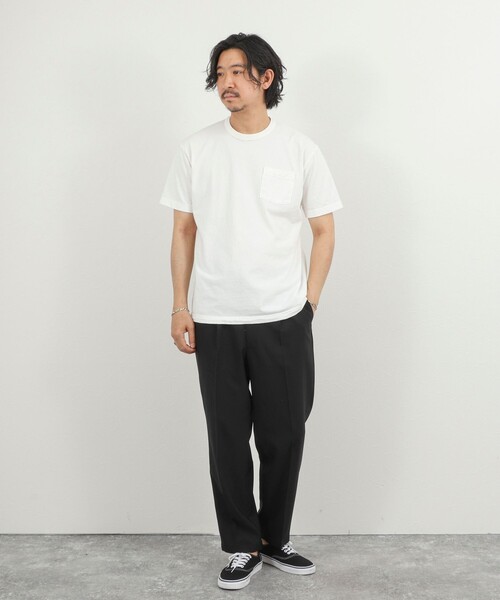 NOLLEY’S（ノーリーズ）の「別注 SLOWLY WAGON バックプリントTシャツ 26SS（Tシャツ/カットソー・メンズ・ミント/ホワイト/ライトグレー・S/M/L）」の13枚目の写真