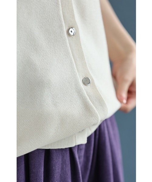 cawaii（カワイイ）の「上半身の丸さを丸っとカバー ゆるニットカーディガン（カーディガン/ボレロ・レディース・アイボリー/ピンク/ブルー・FREE）」の14枚目の写真
