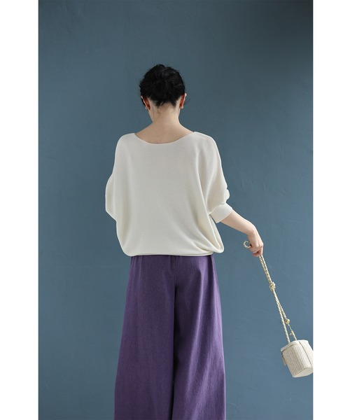 cawaii（カワイイ）の「上半身の丸さを丸っとカバー ゆるニットカーディガン（カーディガン/ボレロ・レディース・アイボリー/ピンク/ブルー・FREE）」の16枚目の写真