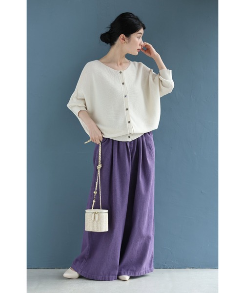 cawaii（カワイイ）の「上半身の丸さを丸っとカバー ゆるニットカーディガン（カーディガン/ボレロ・レディース・アイボリー/ピンク/ブルー・FREE）」の18枚目の写真