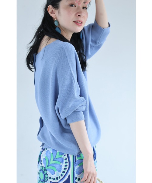 cawaii（カワイイ）の「上半身の丸さを丸っとカバー ゆるニットカーディガン（カーディガン/ボレロ・レディース・アイボリー/ピンク/ブルー・FREE）」の12枚目の写真