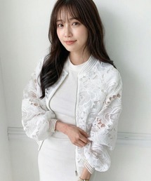 Lateru（ラテル）の「レースブルゾン スタジャン レディース（ブルゾン）」