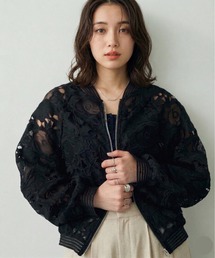 Lateru（ラテル）の「レースブルゾン スタジャン レディース（ブルゾン）」