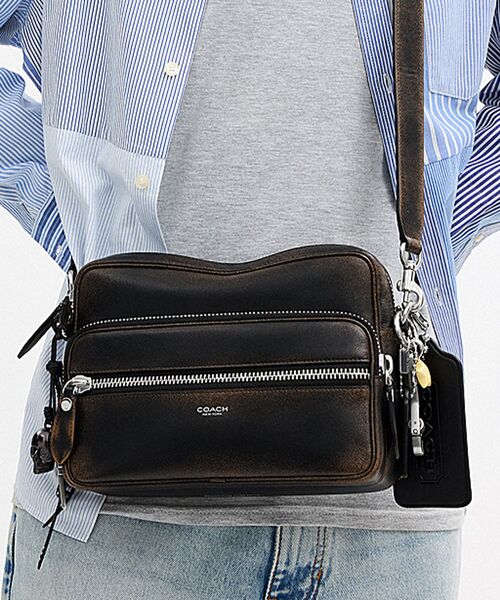 た*ん様 COACH レザー ボディバッグ メンズ メッセンジャー＆ボディバッグ | COACH コーチ公式アウトレット
