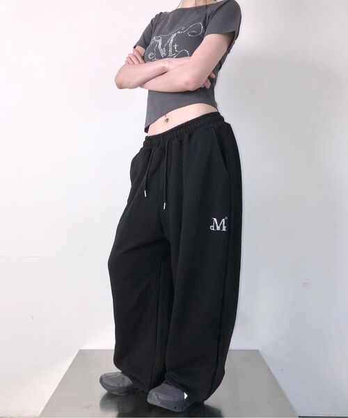 MUCENT(ムセント)の「グリント ワンショルダー キュービックポイント アンバランス 半袖Tシャツ(Tシャツ/カットソー・レディース・チャコール・FREE)」の7枚目の写真