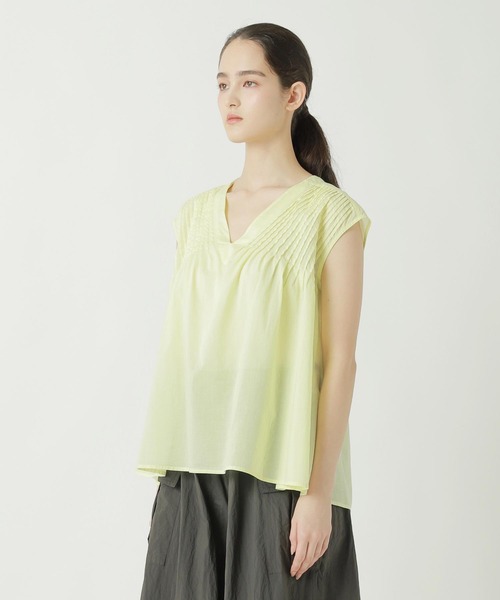 ZUCCa(ズッカ)の「COTTON LAWN / ベスト(ベスト・レディース・ホワイト/ライトグリーン・M size)」の8枚目の写真