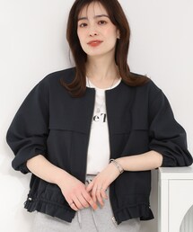 SHOO・LA・RUE（シューラルー）の「【S-LL】スタイルアップを叶える　大人のドロストブルゾン（ブルゾン）」