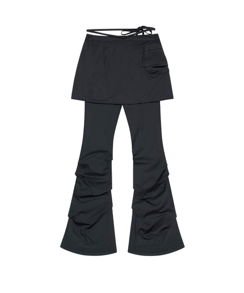 TUOMIO（トゥオミオ）の「STRAPPY SKIRT PANTS [BLACK]（その他パンツ・レディース・その他・1/2/0）」の3枚目の写真