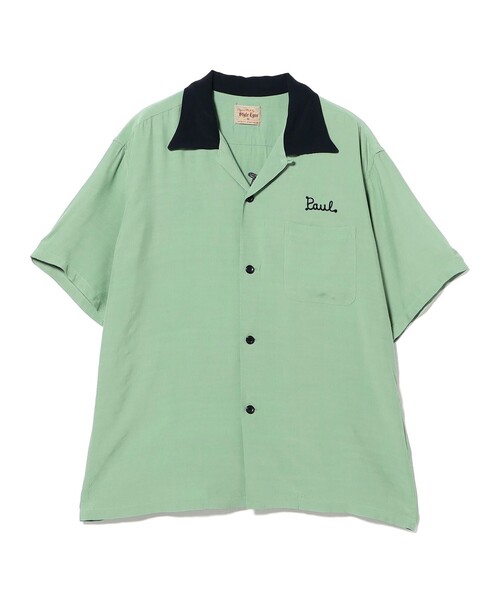BEAMS BOY(ビームスボーイ)の「STYLE EYES / BOWLING SHIRT(シャツ/ブラウス・レディース・グリーン・MEDIUM)」の7枚目の写真