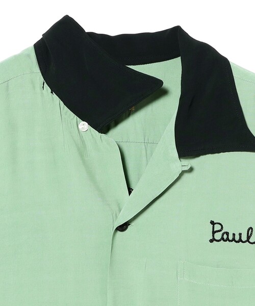 BEAMS BOY(ビームスボーイ)の「STYLE EYES / BOWLING SHIRT(シャツ/ブラウス・レディース・グリーン・MEDIUM)」の8枚目の写真