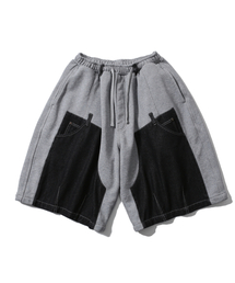 ANGLAN | Denim Double Sweat Half Pants - Black(その他パンツ)