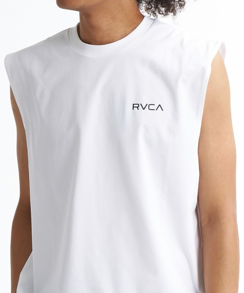 RVCA(ルーカ)の「RVCA STARIGHT WAY SFTT(タンクトップ・メンズ・ブラック/ホワイト・L/M)」の1枚目の写真