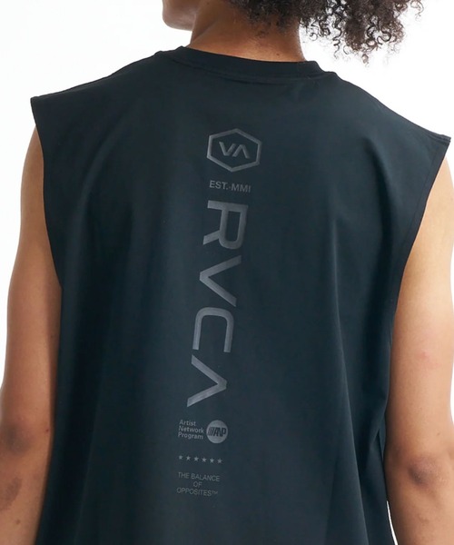 RVCA(ルーカ)の「RVCA STARIGHT WAY SFTT(タンクトップ・メンズ・ブラック/ホワイト・L/M)」の2枚目の写真