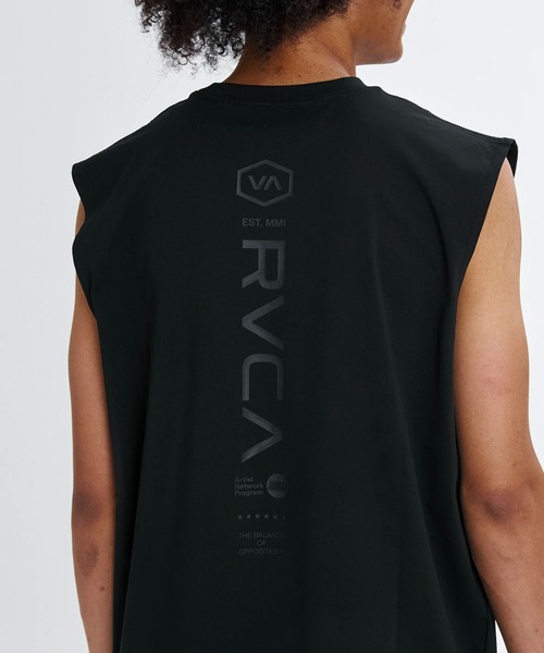 RVCA(ルーカ)の「RVCA STARIGHT WAY SFTT(タンクトップ・メンズ・ブラック/ホワイト・L/M)」の8枚目の写真