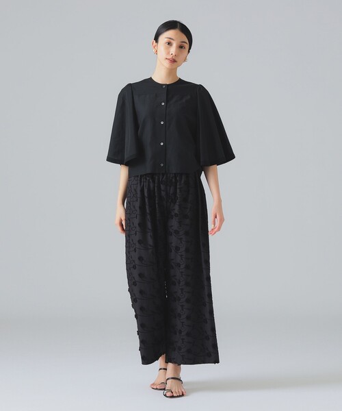 EFFE BEAMS(エッフェビームス)の「シルク コットン 羽織り ブラウス(シャツ/ブラウス・レディース・ブラック/ホワイト・ONE SIZE)」の16枚目の写真