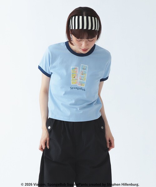 Ray BEAMS（レイビームス）の「【8/6 再値下げ】【別注】GOOD ROCK SPEED / Sponge Bob 半袖 Tシャツ（Tシャツ/カットソー・レディース・ブルー/イエロー・ONE SIZE）」の2枚目の写真