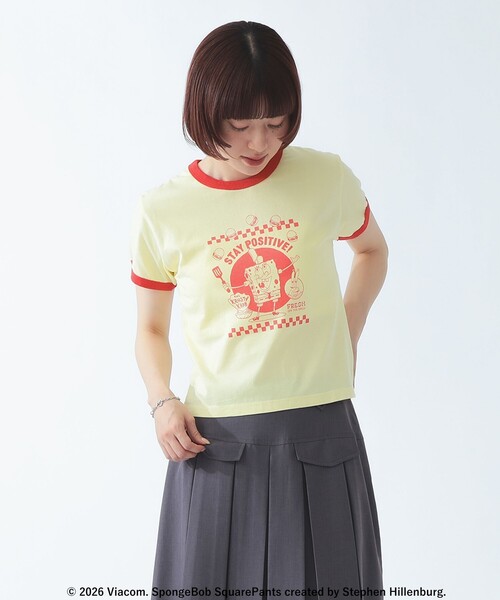 Ray BEAMS（レイビームス）の「【8/6 再値下げ】【別注】GOOD ROCK SPEED / Sponge Bob 半袖 Tシャツ（Tシャツ/カットソー・レディース・ブルー/イエロー・ONE SIZE）」の6枚目の写真