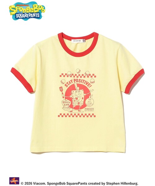 Ray BEAMS（レイビームス）の「【8/6 再値下げ】【別注】GOOD ROCK SPEED / Sponge Bob 半袖 Tシャツ（Tシャツ/カットソー・レディース・ブルー/イエロー・ONE SIZE）」の7枚目の写真