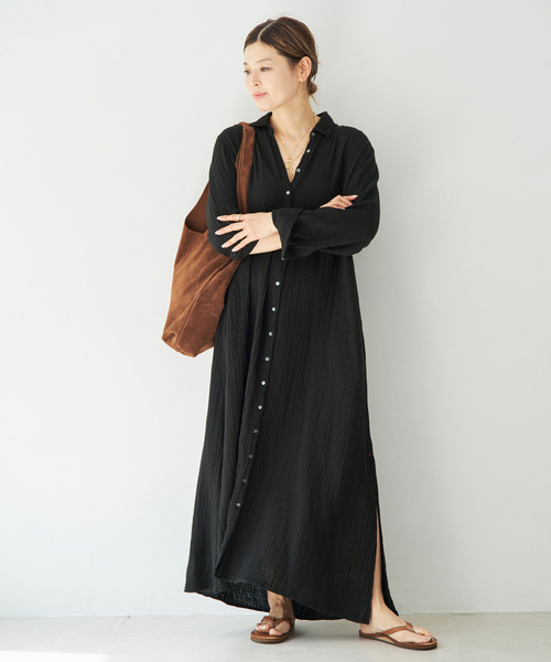 Deuxieme Classe(ドゥーズィエムクラス)の「【XIRENA/キセレナ】BODEN DRESS(ワンピース・レディース・ブラック・FREE)」の2枚目の写真