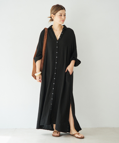 Deuxieme Classe(ドゥーズィエムクラス)の「【XIRENA/キセレナ】BODEN DRESS(ワンピース・レディース・ブラック・FREE)」の3枚目の写真