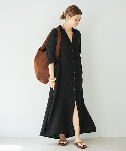 Deuxieme Classe(ドゥーズィエムクラス)の「【XIRENA/キセレナ】BODEN DRESS(ワンピース・レディース・ブラック・FREE)」の4枚目の写真