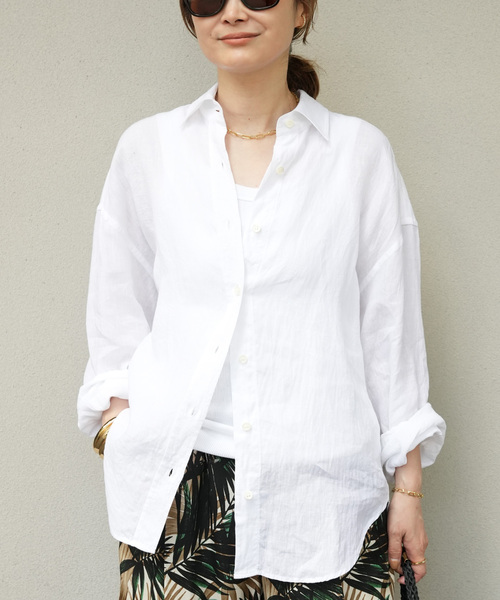 定価2.8万円✨️新品deuxiemeclass J-LINENシャツリネン100 Linen シャツ（シャツ/ブラウス）｜Deuxieme Classe（ドゥーズィエム