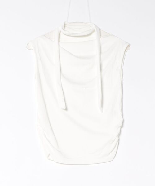 IMARI(イマリ)の「【 IMARI / イマリ 】 チョーカー付き ボートネック トップス(Tシャツ/カットソー・レディース・ホワイト/グレー/ブラック・FREE)」の11枚目の写真