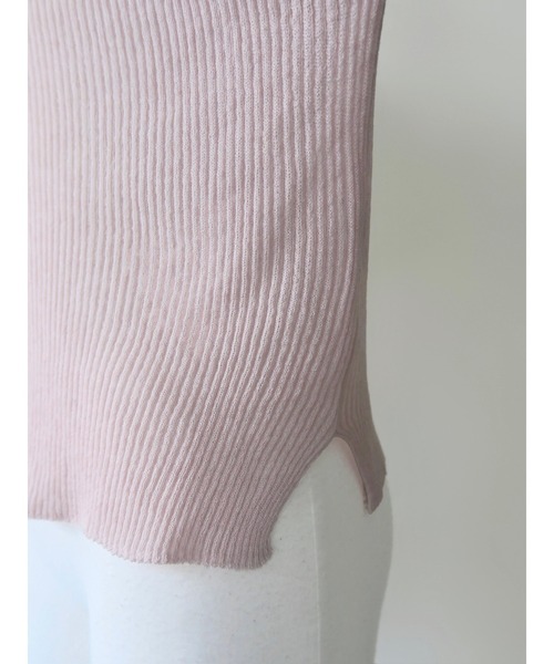 NOWNS(ナウンス)の「Lea | Long sleeve rib knit(ニット/セーター・レディース・ピンク/アイボリー/ブラック・FREE)」の8枚目の写真