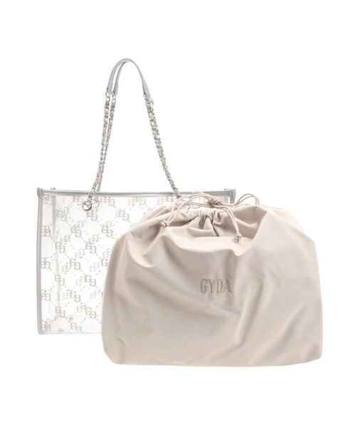 GYDA(ジェイダ)の「GG glitter print clearトートBAG(トートバッグ・レディース・ブラック/シルバー/ピンク・FREE)」の18枚目の写真