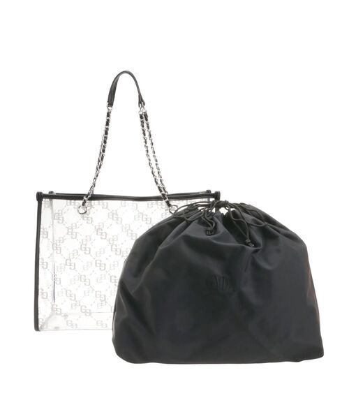 GYDA(ジェイダ)の「GG glitter print clearトートBAG(トートバッグ・レディース・ブラック/シルバー/ピンク・FREE)」の20枚目の写真
