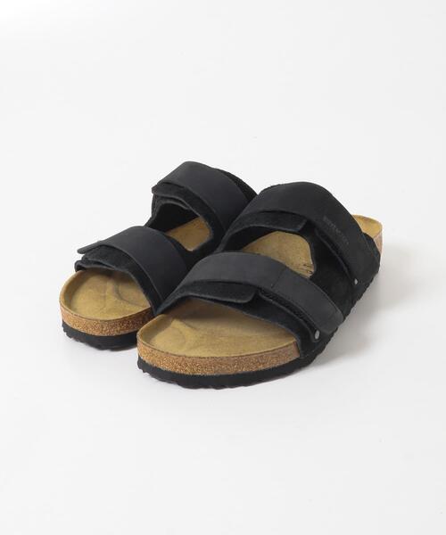 THE GOODLAND MARKET(ザグッドランドマーケット)の「BIRKENSTOCK UJI LENB/LEVE BLACK-REGULAR(サンダル・メンズ・ブラック・42/41/40)」の2枚目の写真