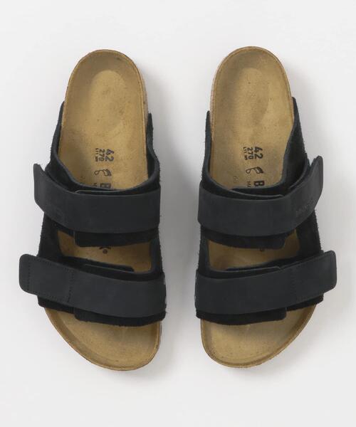 THE GOODLAND MARKET(ザグッドランドマーケット)の「BIRKENSTOCK UJI LENB/LEVE BLACK-REGULAR(サンダル・メンズ・ブラック・42/41/40)」の3枚目の写真