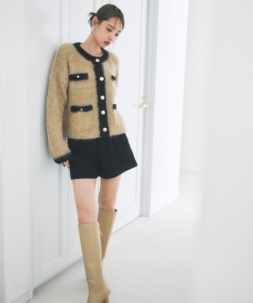 polaura(ポローラ)の「クラシックハイウエストショートパンツ(その他パンツ・レディース・キャメル/オフホワイト/ブラック・S/M)」の18枚目の写真