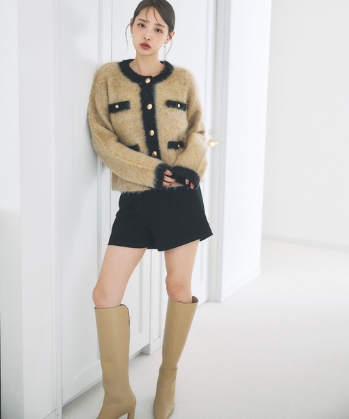 polaura(ポローラ)の「クラシックハイウエストショートパンツ(その他パンツ・レディース・キャメル/オフホワイト/ブラック・S/M)」の19枚目の写真