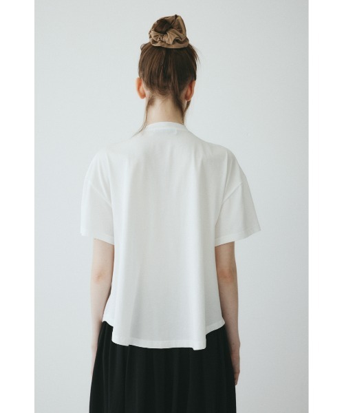 HeRIN.CYE(ヘリンドットサイ)の「A line ruffle tops / Aラインラッフルトップス(Tシャツ/カットソー・レディース・ブラック/ホワイト・FREE)」の7枚目の写真