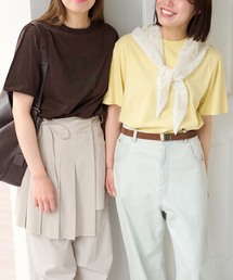 U by SPICK&SPAN | 《3点セット》Two Tシャツ/レーススカーフ SET(Tシャツ/カットソー)