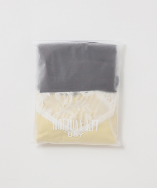 U by SPICK&SPAN（ユーバイスピックアンドスパン）の「《3点セット》Two Tシャツ/レーススカーフ SET（Tシャツ/カットソー・レディース・チャコールグレー/ホワイト/ブラウン・FREE）」の5枚目の写真