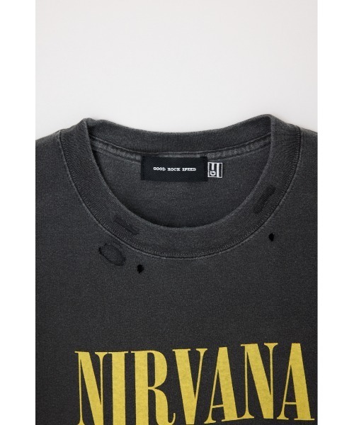 GOOD ROCK SPEED(グッドロックスピード)の「NIRVANA CRUSH Tシャツ(Tシャツ/カットソー・レディース・ブラック・FREE)」の5枚目の写真