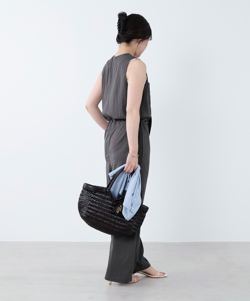 MICA&DEAL(マイカ&ディール)の「ハイツイストサロペット(サロペット/オーバーオール・レディース・ベージュ/グレー・36)」の14枚目の写真