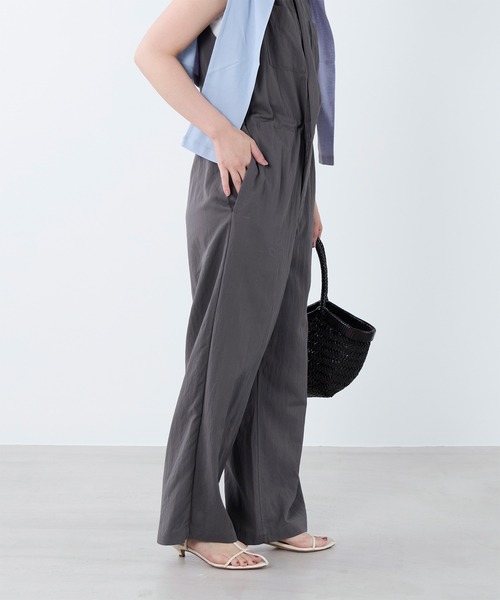 MICA&DEAL(マイカ&ディール)の「ハイツイストサロペット(サロペット/オーバーオール・レディース・ベージュ/グレー・36)」の19枚目の写真