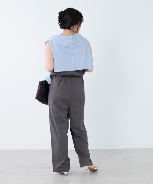 MICA&DEAL(マイカ&ディール)の「ハイツイストサロペット(サロペット/オーバーオール・レディース・ベージュ/グレー・36)」の20枚目の写真