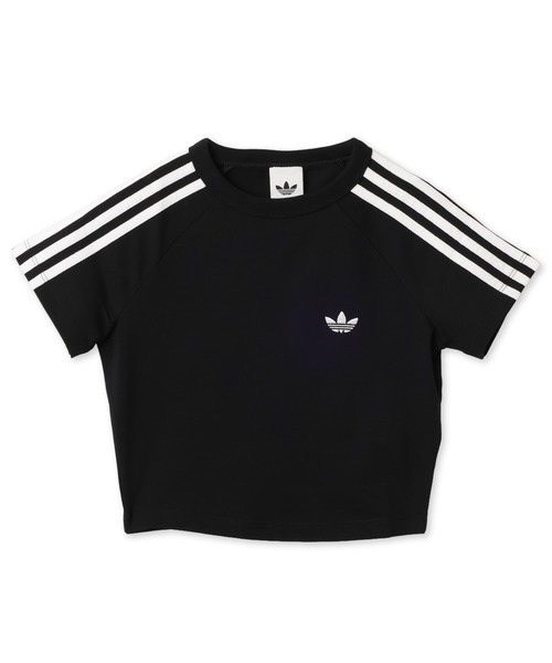 adidas(アディダス)の「adidas SST BABY TEE / アディダス SST ベビー Tシャツ(Tシャツ/カットソー・レディース・ブラック・S/M/L)」の4枚目の写真