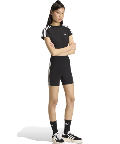 adidas(アディダス)の「adidas SST BABY TEE / アディダス SST ベビー Tシャツ(Tシャツ/カットソー・レディース・ブラック・S/M/L)」の10枚目の写真