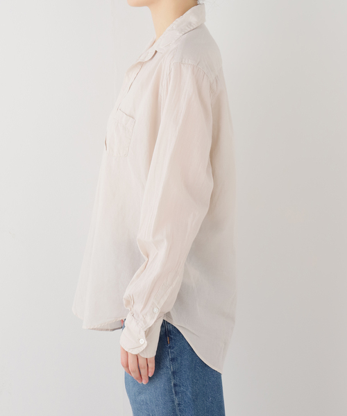 Frank&Eileen(フランクアンドアイリーン)の「Frank&Eileen/フランク&アイリーン cotton viole シャツ(シャツ/ブラウス・レディース・ベージュ・SMALL)」の2枚目の写真