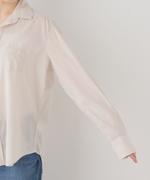 Frank&Eileen(フランクアンドアイリーン)の「Frank&Eileen/フランク&アイリーン cotton viole シャツ(シャツ/ブラウス・レディース・ベージュ・SMALL)」の4枚目の写真